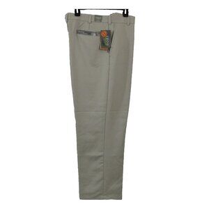 IZOG Golf Mens Slacks 34"W x 30"L Beige Sun Control UPF-50 Cool-FX Pants NWT $60